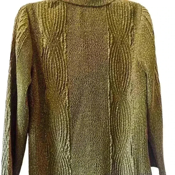 Flair Women’s Blazer, Size Medium, Buttery Crepe Material, Olive and Mustard - Picture 4 of 8